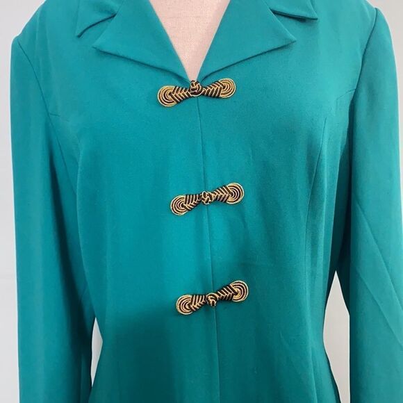 Vintage Bow Front Long Sleeve Midi Dress - Picture 2 of 6